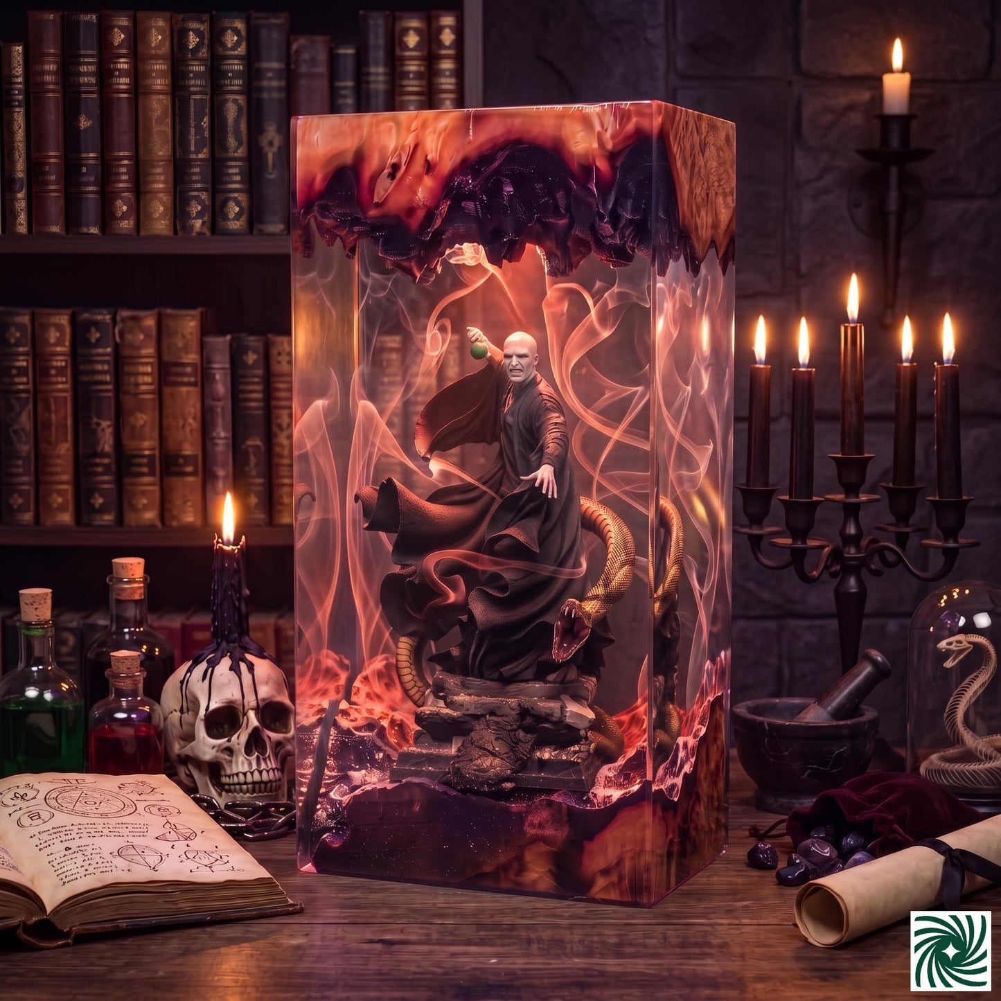 Halloween Resin Lamp