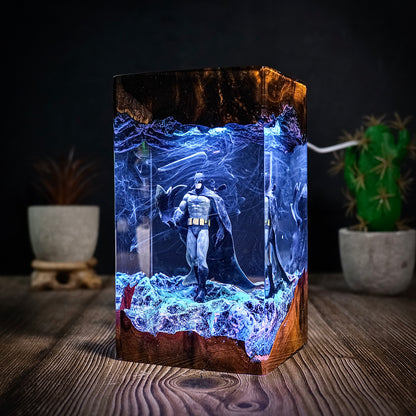 City of Shadows: The Winged Guardian Resin Lamp