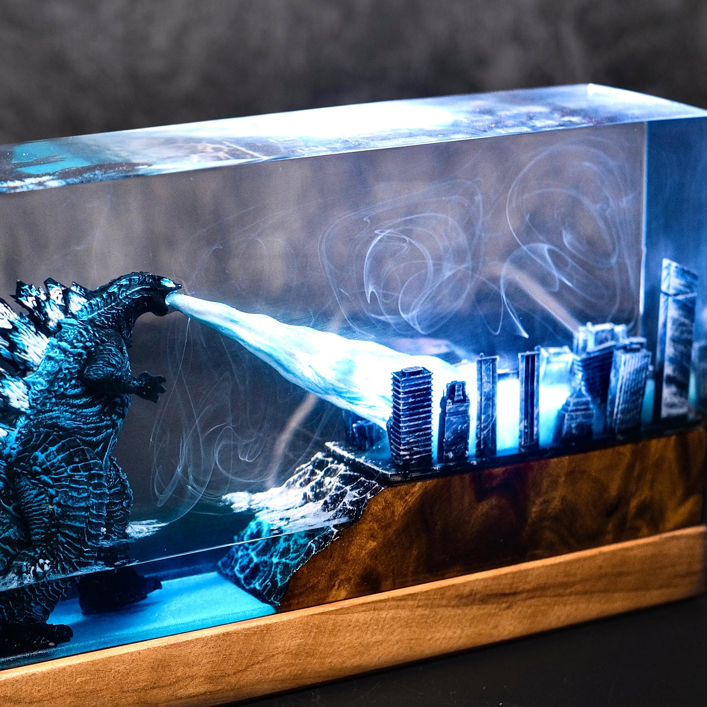 The Primal Sovereign: Urban Destroyer Resin Lamp