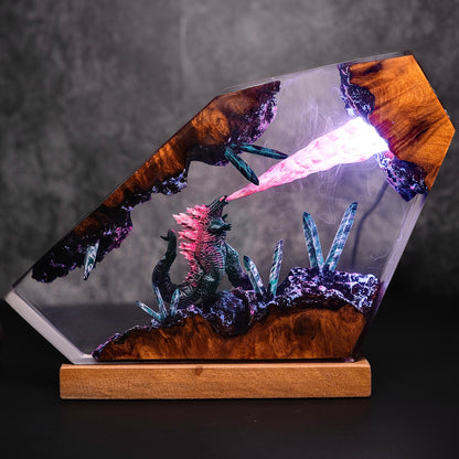 Monarch of the Ruins: Atomic Surge Resin Lamp