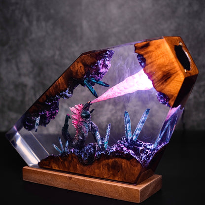Monarch of the Ruins: Atomic Surge Resin Lamp