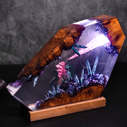 Monarch of the Ruins: Atomic Surge Resin Lamp