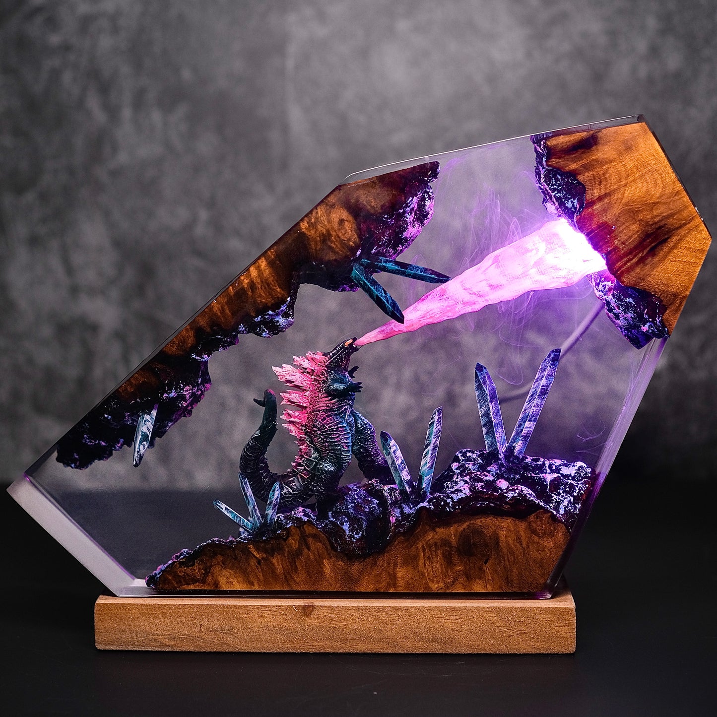 Monarch of the Ruins: Atomic Surge Resin Lamp