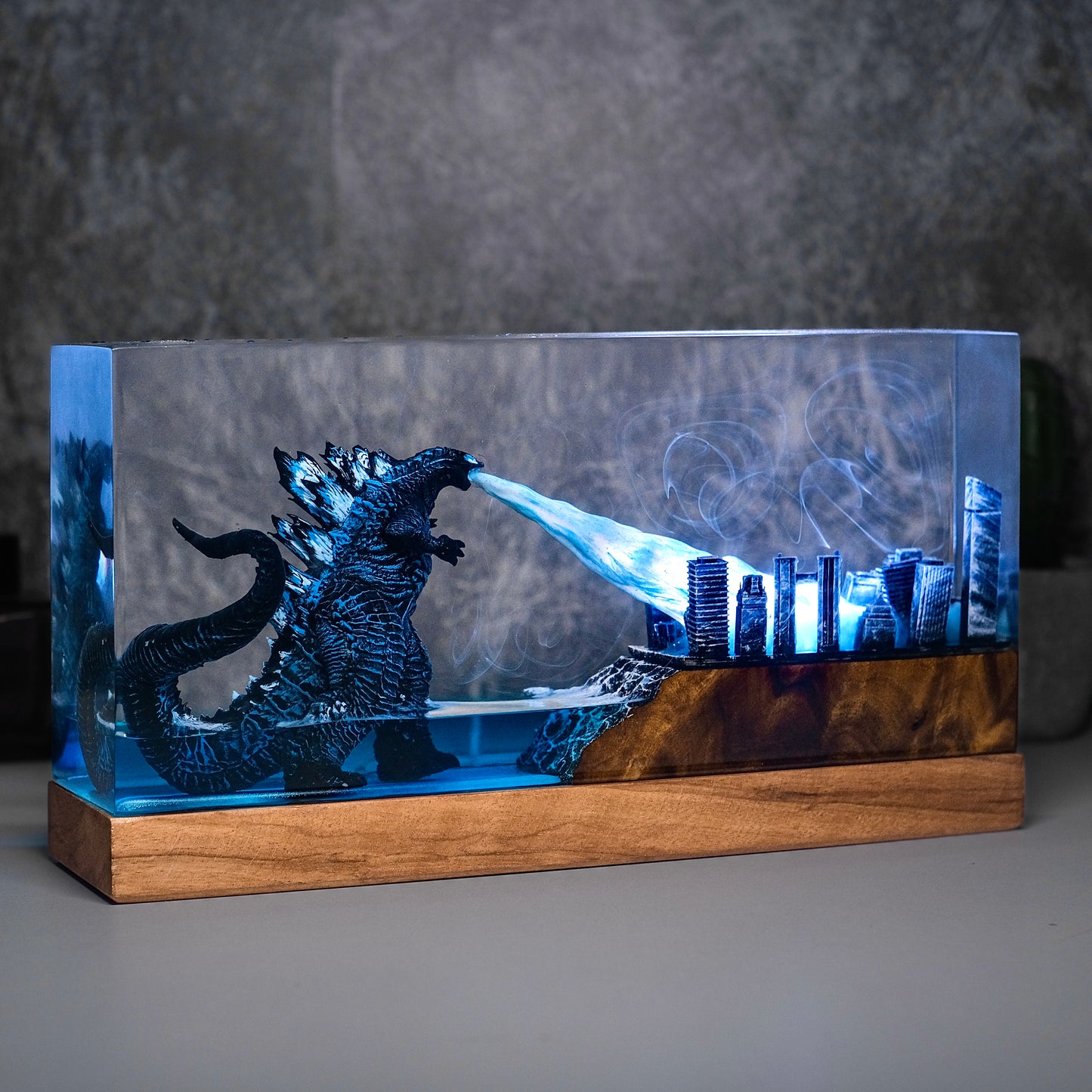 The Primal Sovereign: Urban Destroyer Resin Lamp