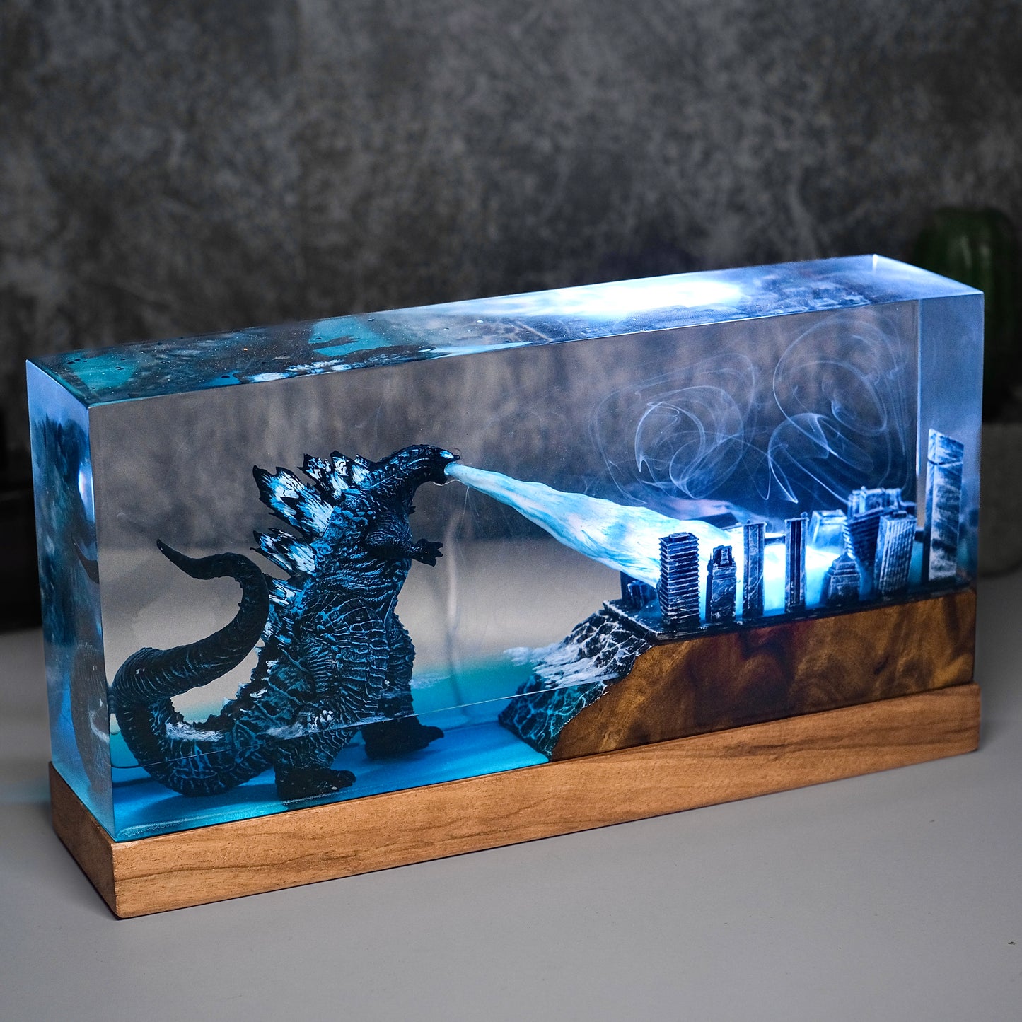 The Primal Sovereign: Urban Destroyer Resin Lamp