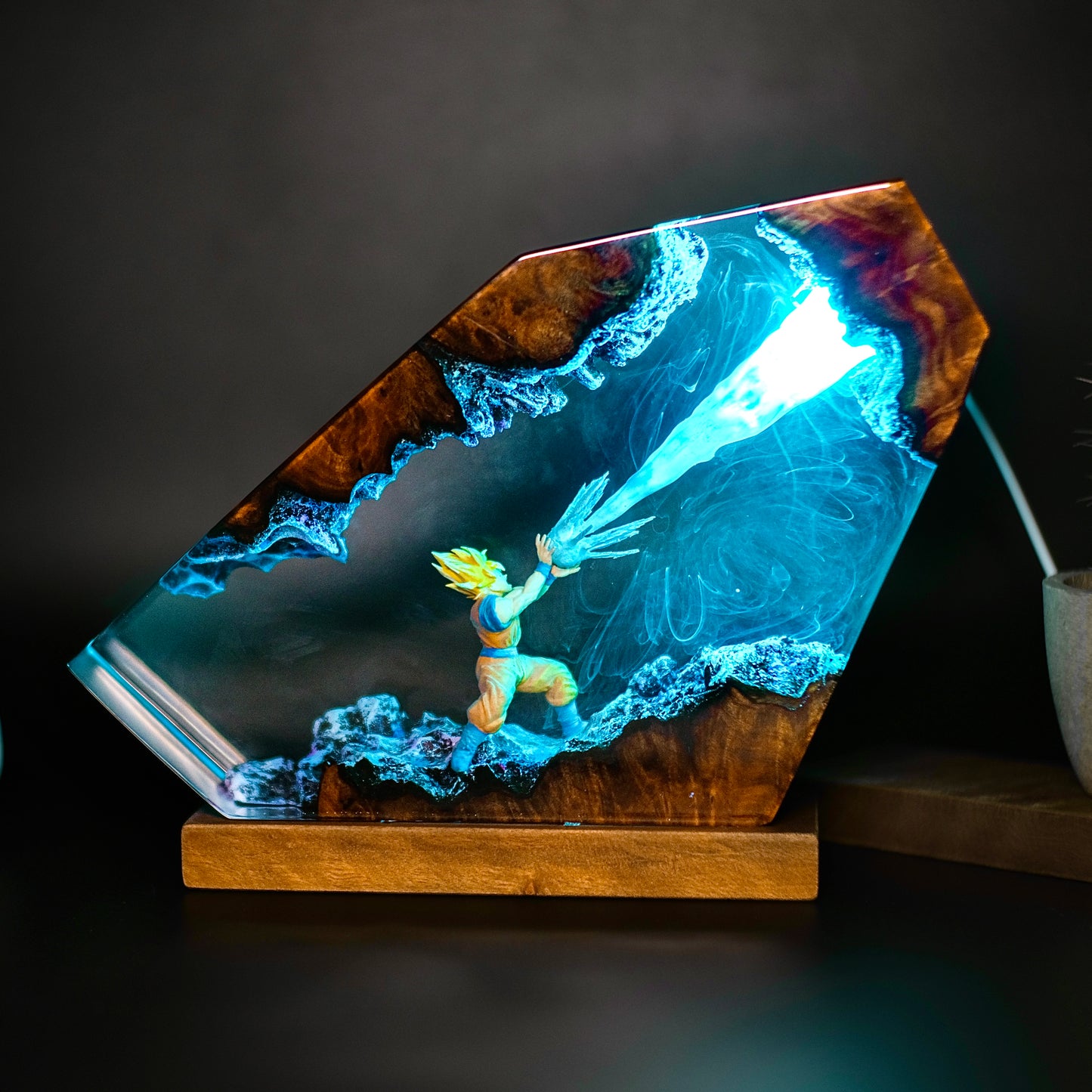 Legendary Saiyan: The Ultimate Transformation Resin Lamp