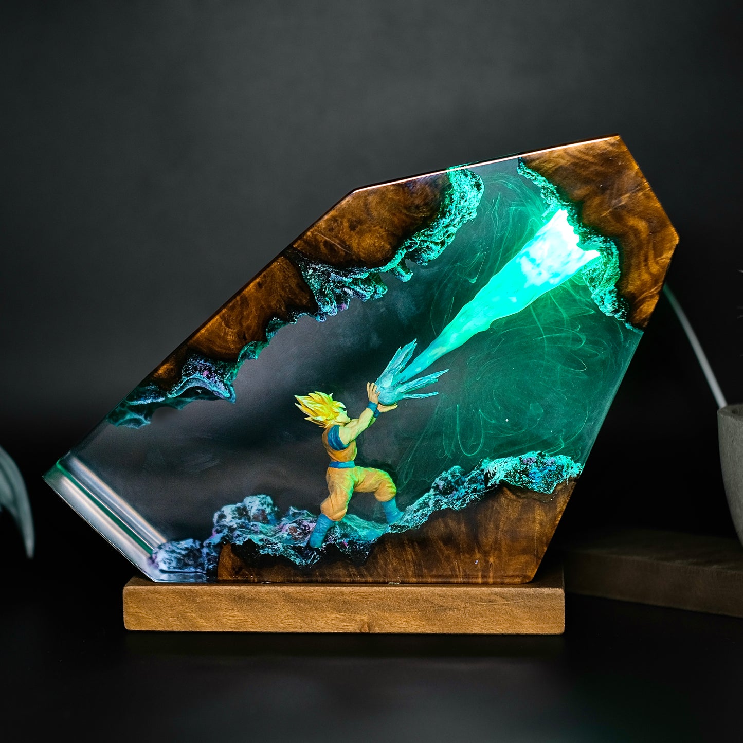 Legendary Saiyan: The Ultimate Transformation Resin Lamp