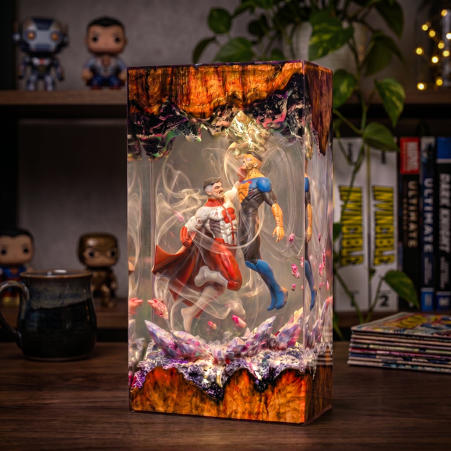 Fallen Hero: The Conqueror's Wrath Resin Lamp