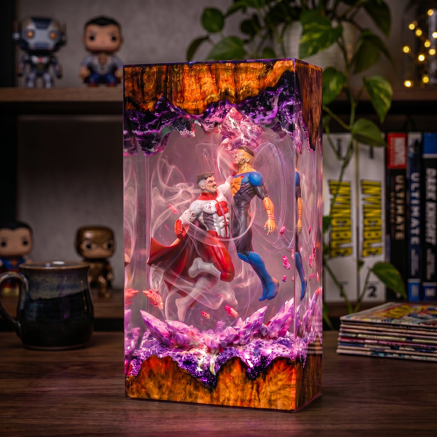 Fallen Hero: The Conqueror's Wrath Resin Lamp