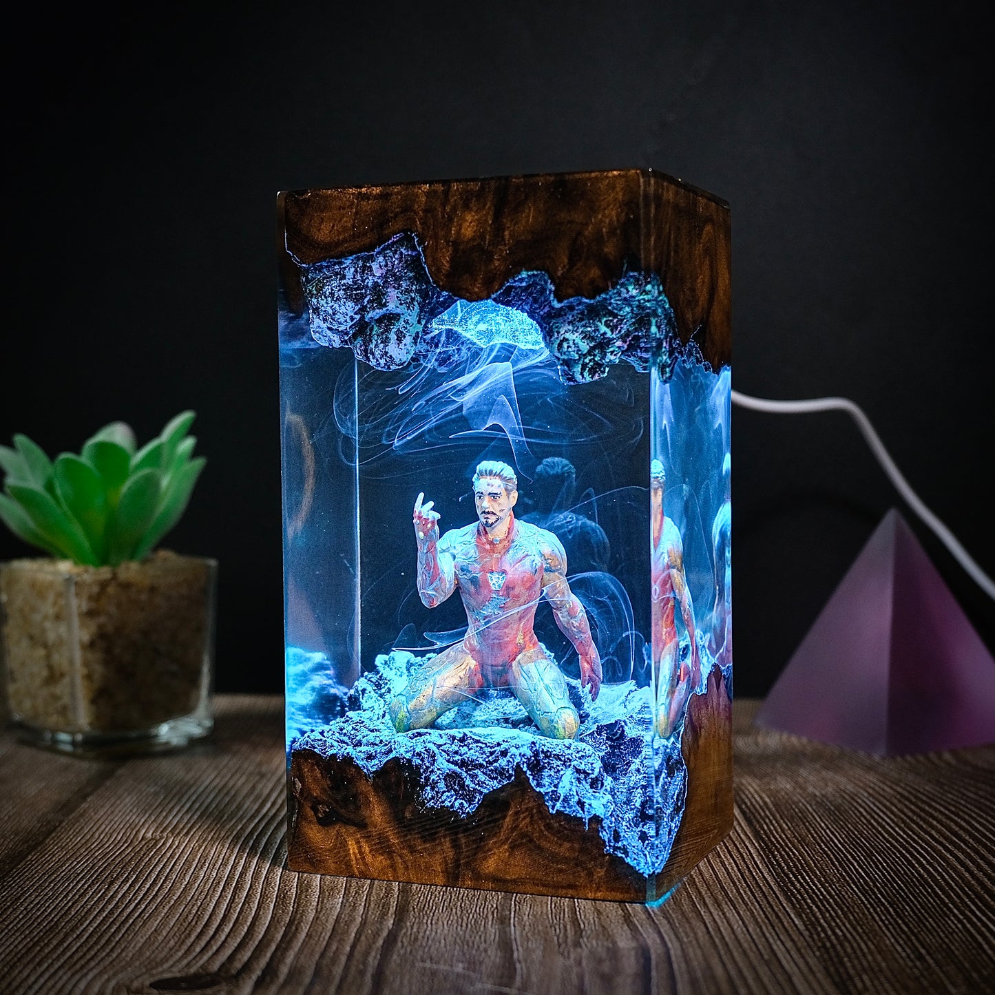 The Final Snap: Heroic Sacrifice Resin Lamp