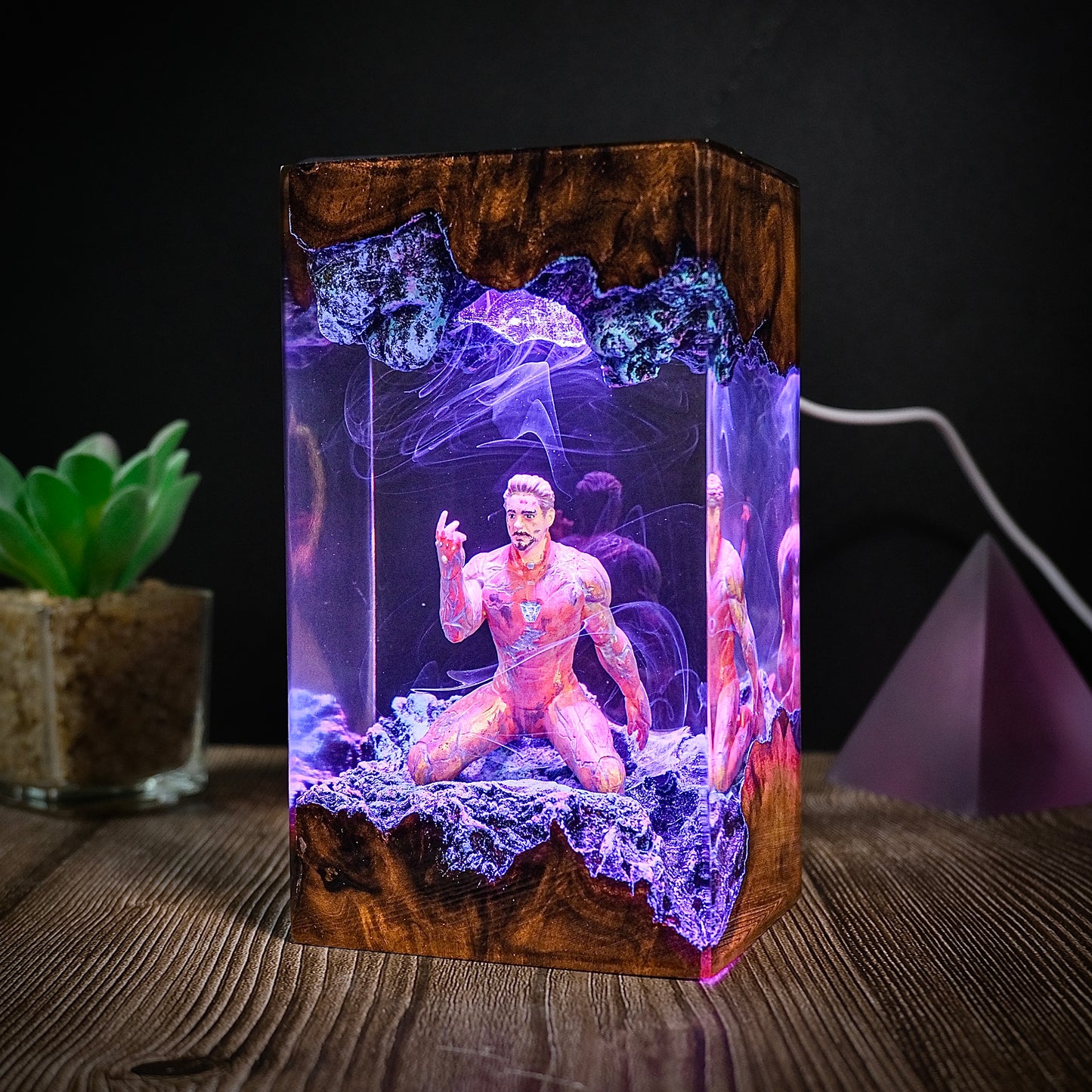 The Final Snap: Heroic Sacrifice Resin Lamp