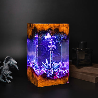 The Frozen Soul: Ancient Rune Blade Resin Lamp