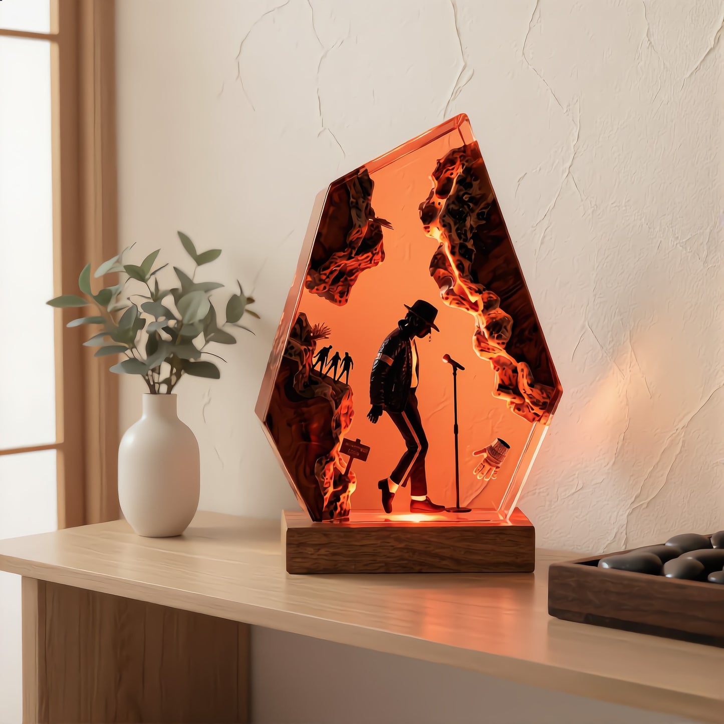 The Music King: Anti-Gravity Dance Resin Lamp