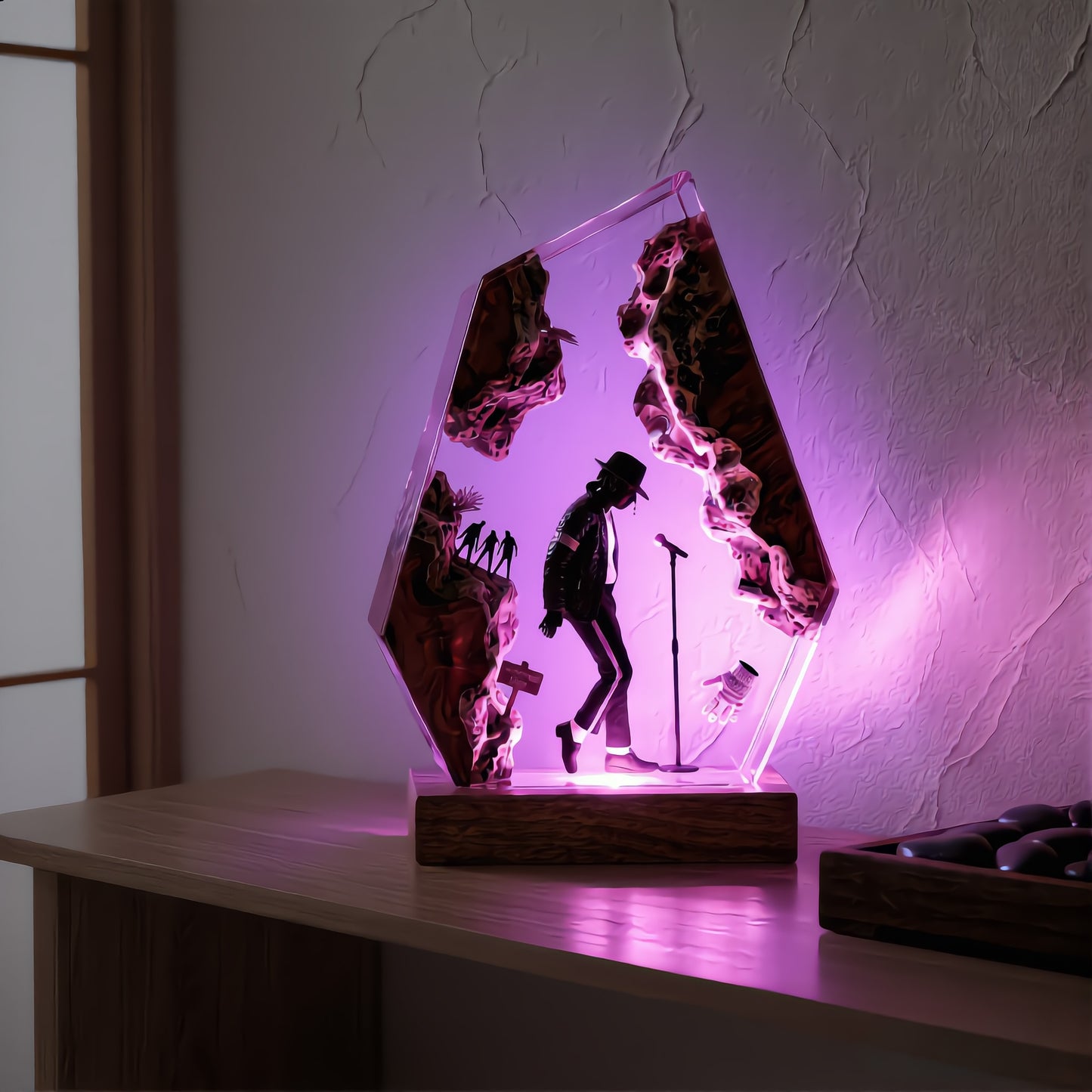 The Music King: Anti-Gravity Dance Resin Lamp
