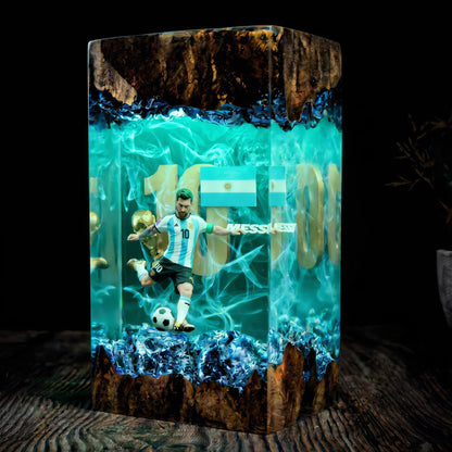 The Football GOAT: Iconic Number 10 Resin Lamp