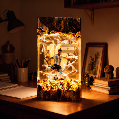 The Football GOAT: Iconic Number 10 Resin Lamp