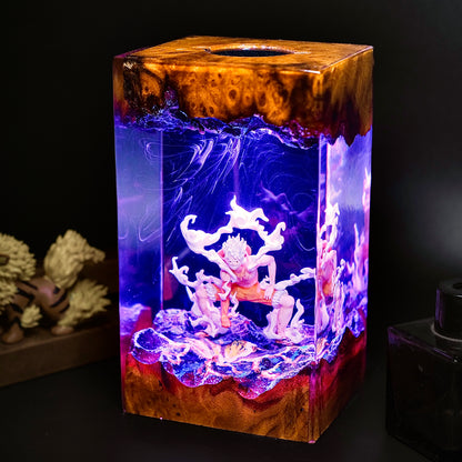 White Cloud Warrior: The Laughing Legend Resin Lamp
