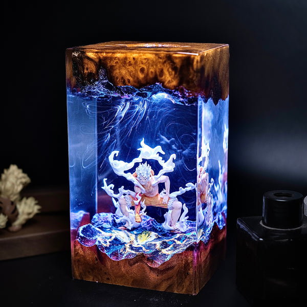 White Cloud Warrior: The Laughing Legend Resin Lamp