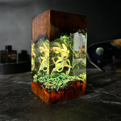 Fairy Blossom: The Rosy Spirit Resin Lamp