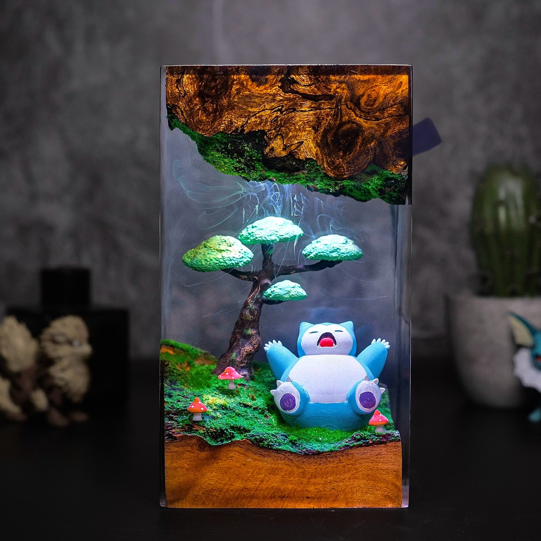 Snowlox sleep Pokemon Resin lamp