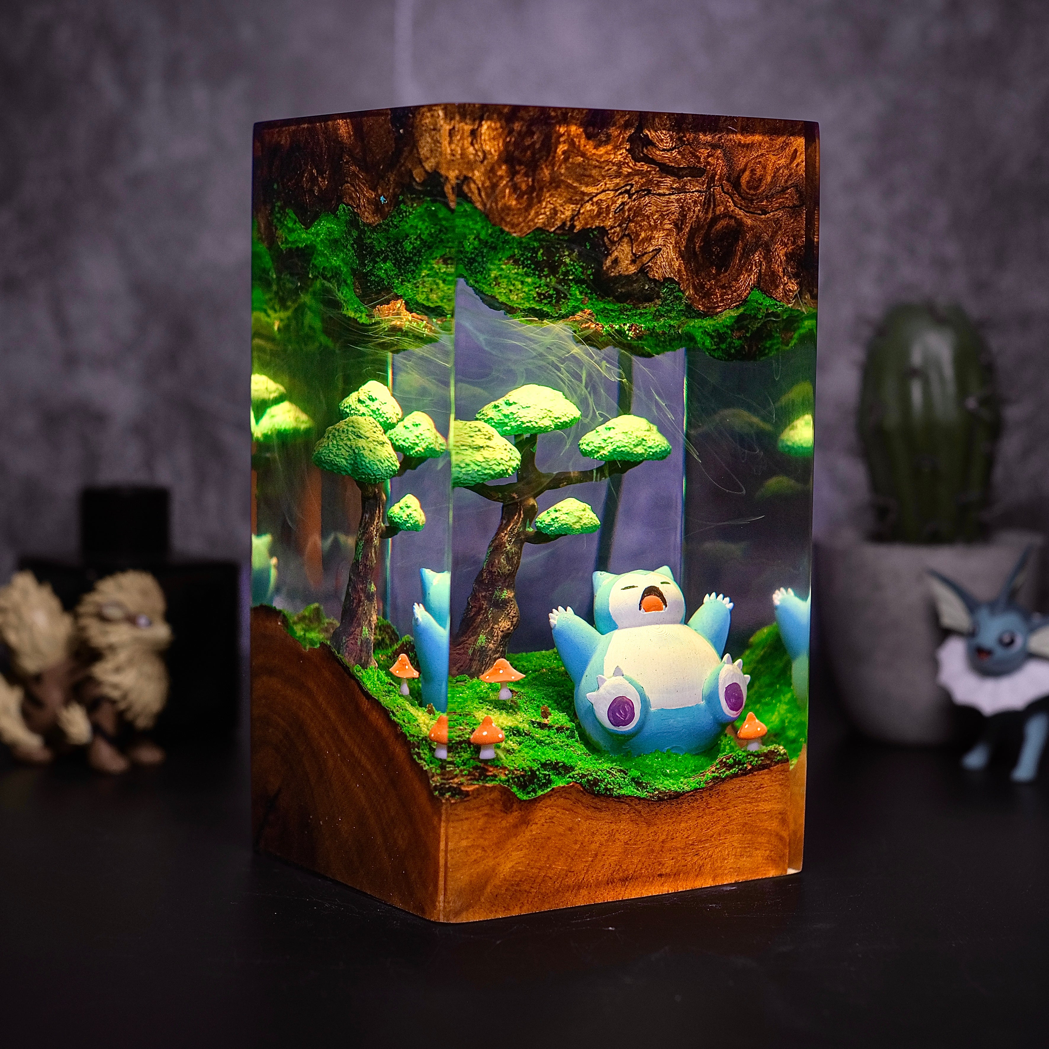 Snowlox sleep Pokemon Resin lamp