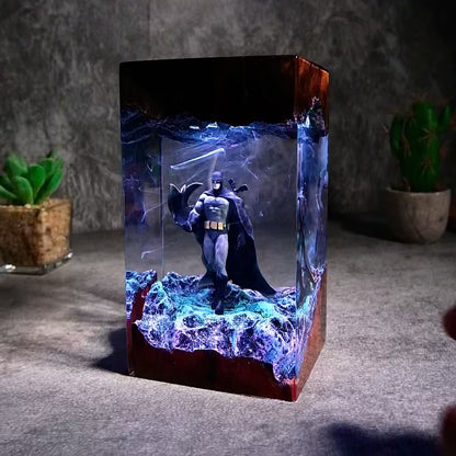 City of Shadows: The Winged Guardian Resin Lamp