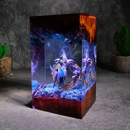 The Ultimate Wizard: Dark Magic Circle Resin Lamp