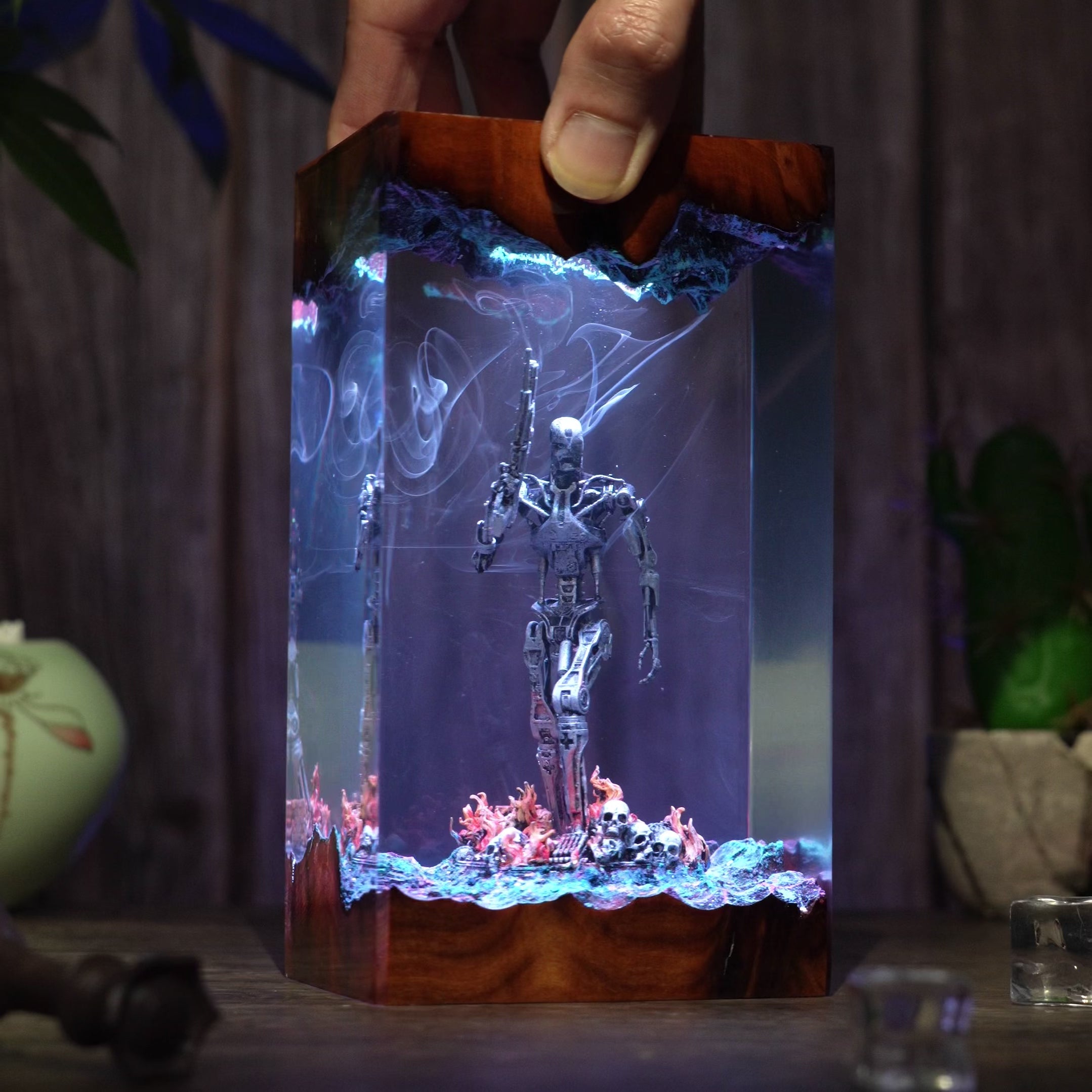 The Terminator Resin lamp