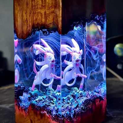 Fairy Blossom: The Rosy Spirit Resin Lamp