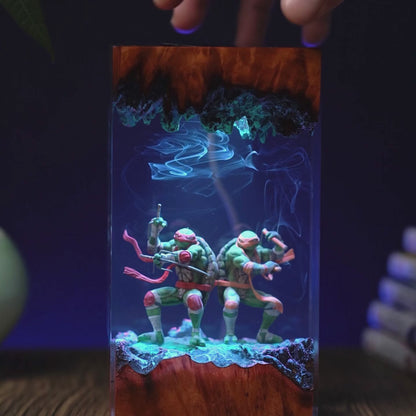 Subterranean Brothers: Shadow Shinobi Resin Lamp