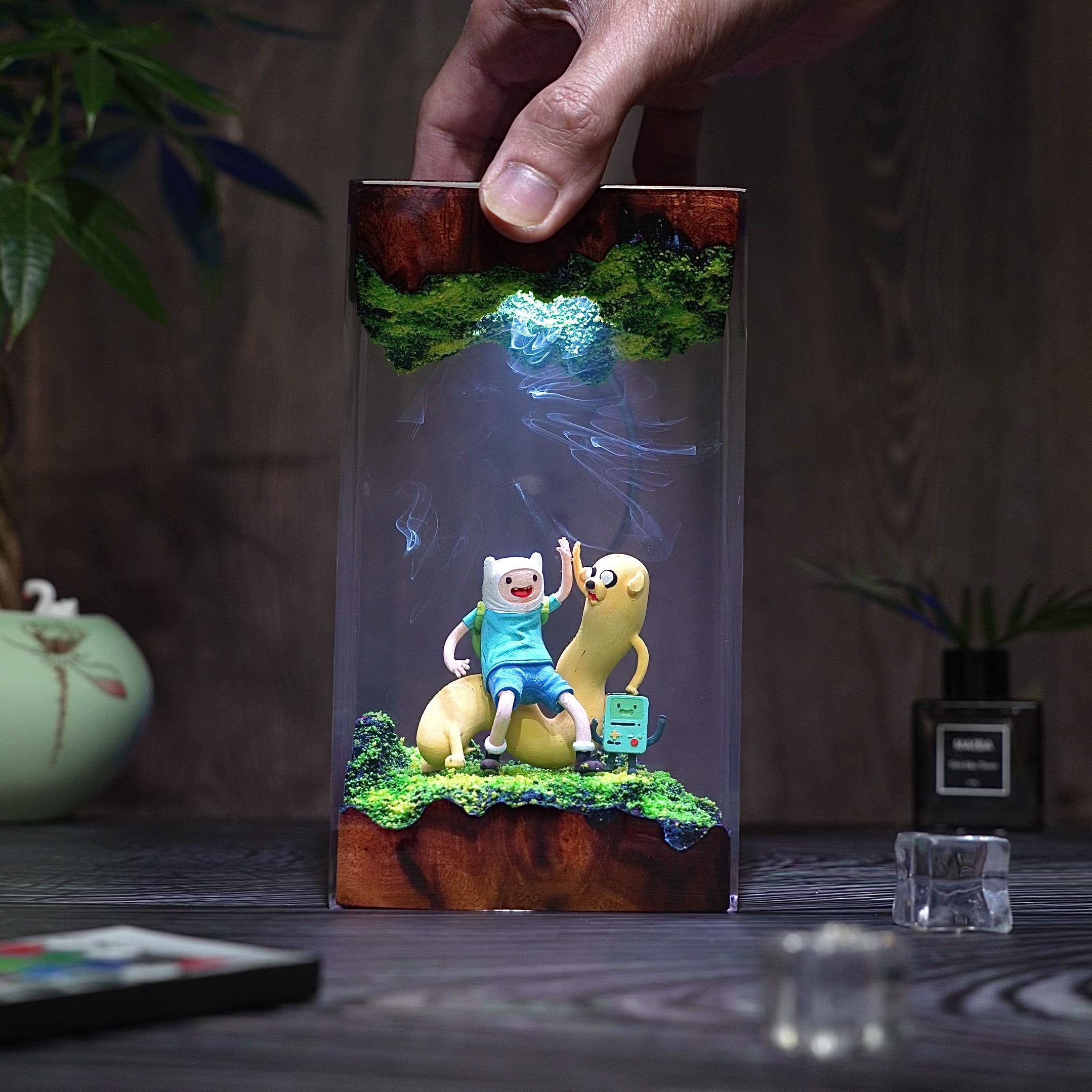 Finn and Jake Resin lamp