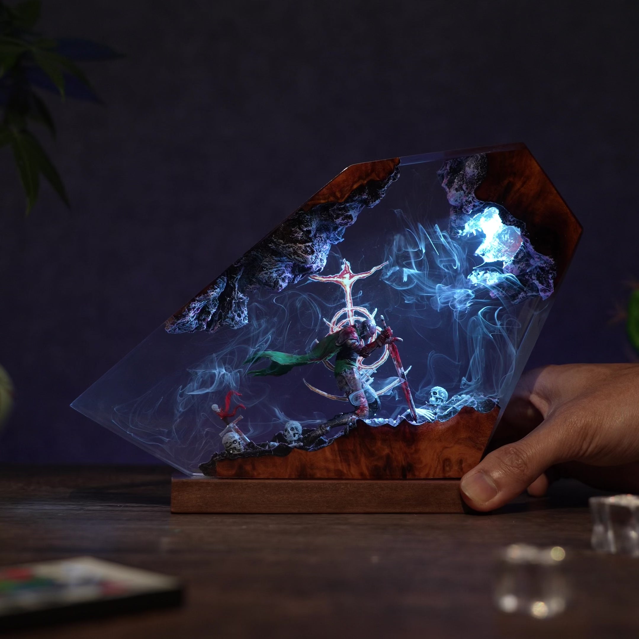 Maliketh, the Black Blade Elden Ring Resin Lamp