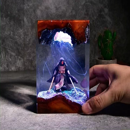 The Prodigal Knight: Galaxy Balance Resin Lamp
