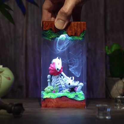 The Fallen Kingdom: Insect Warrior Resin Lamp