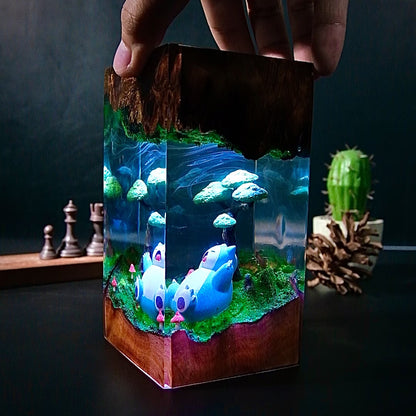 The Big Sleeper: Forest Dream Resin Lamp