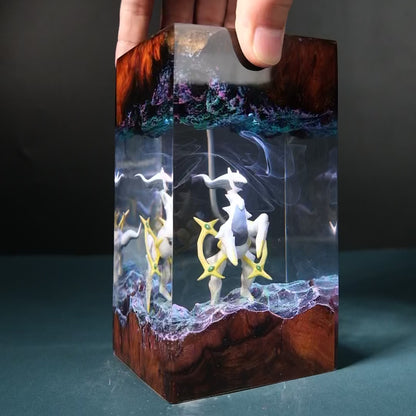 The Prime Creator: Celestial Ring Resin Lamp