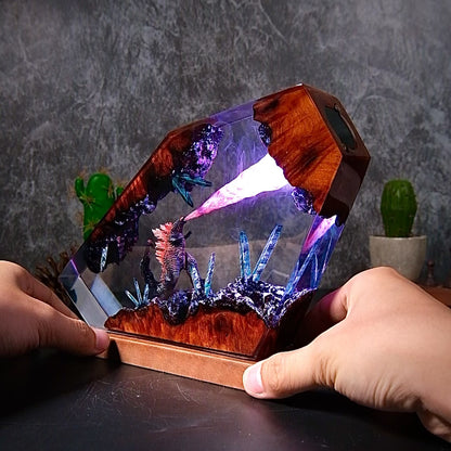 Monarch of the Ruins: Atomic Surge Resin Lamp