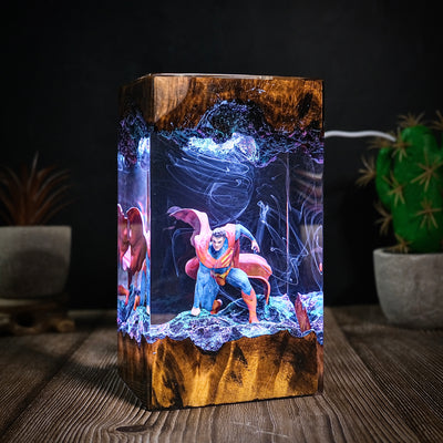 Super man , Man of steel Resin lamp