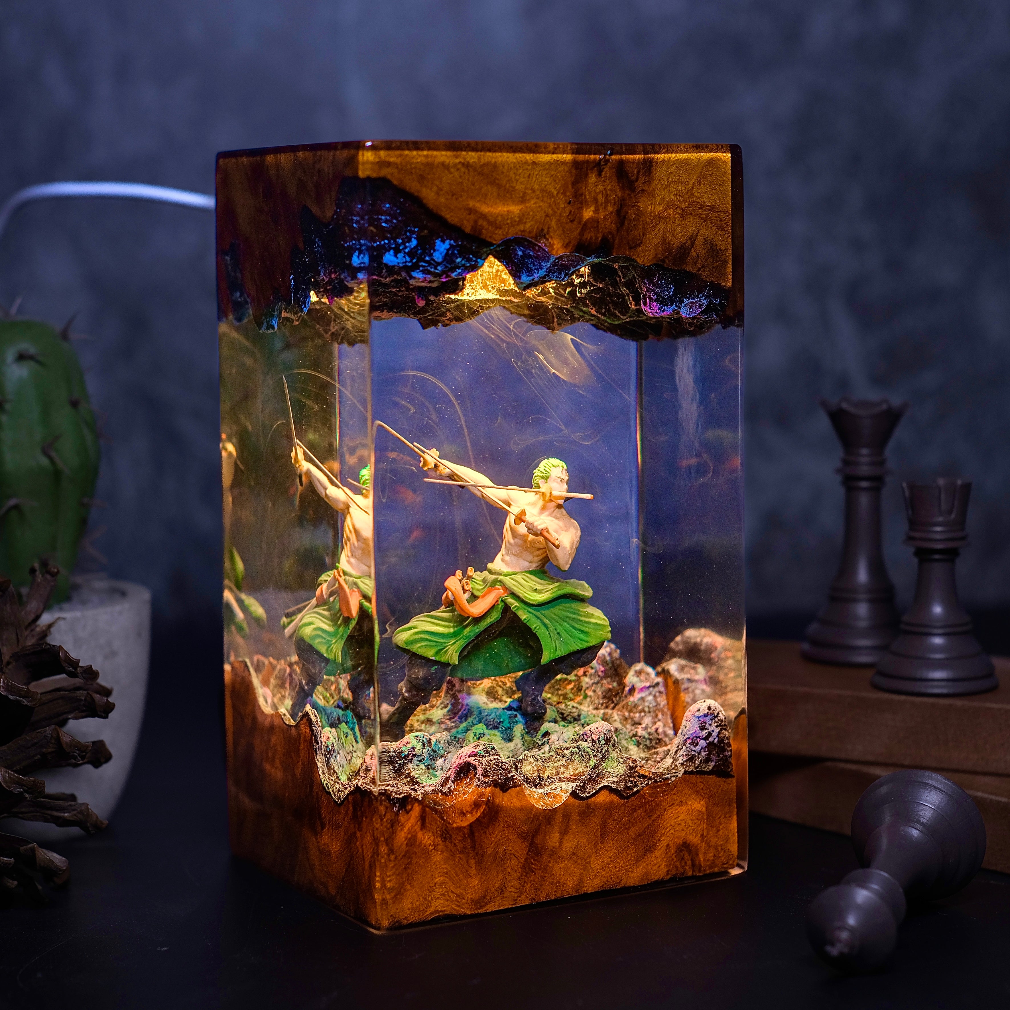 One piece Zoro Resin lamp