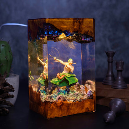 Spectral Swordsman: The Demon Aura Resin Lamp