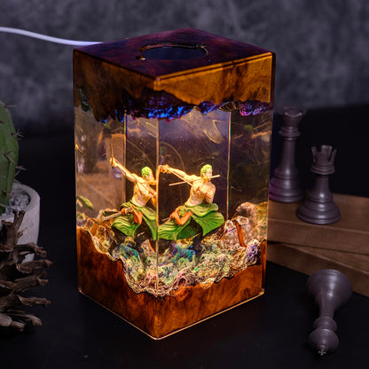 Spectral Swordsman: The Demon Aura Resin Lamp
