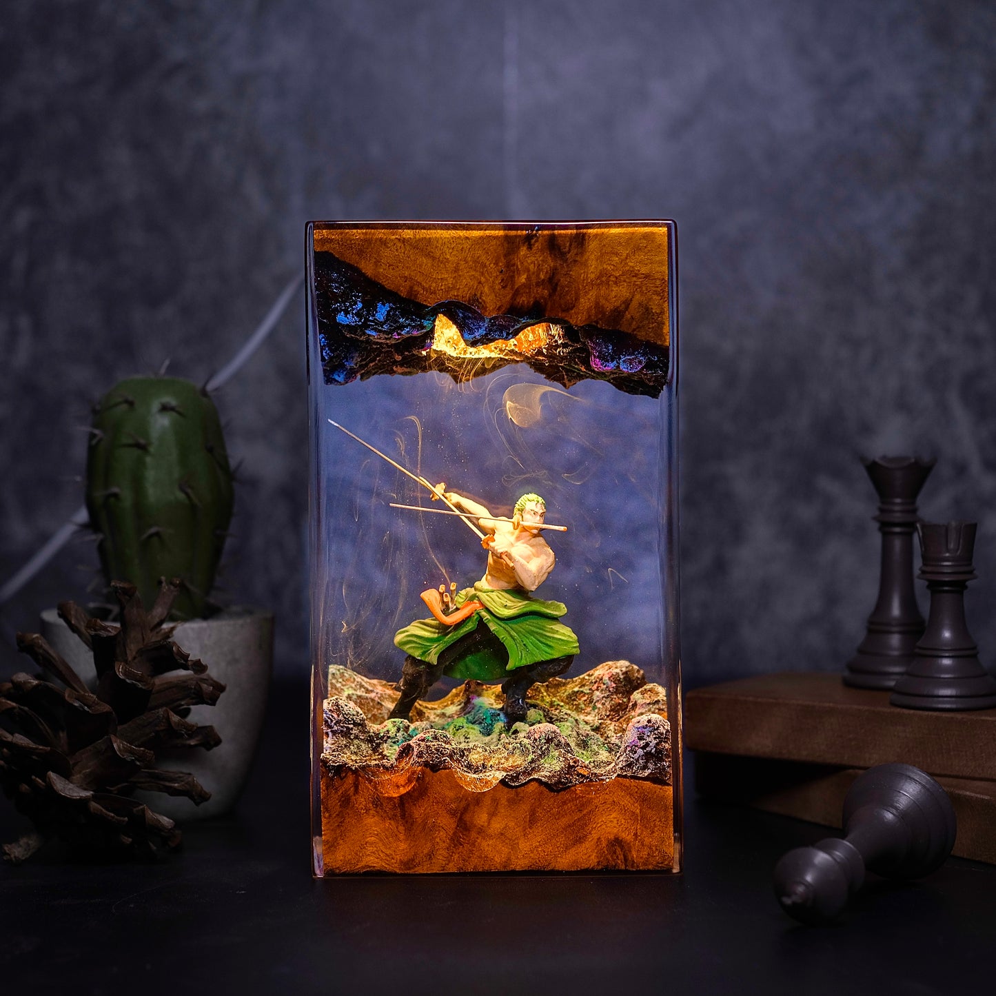 Spectral Swordsman: The Demon Aura Resin Lamp