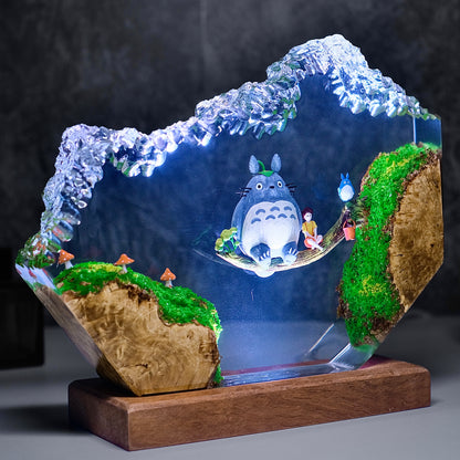 The Forest Guardian: Giant Spirit Resin Lamp