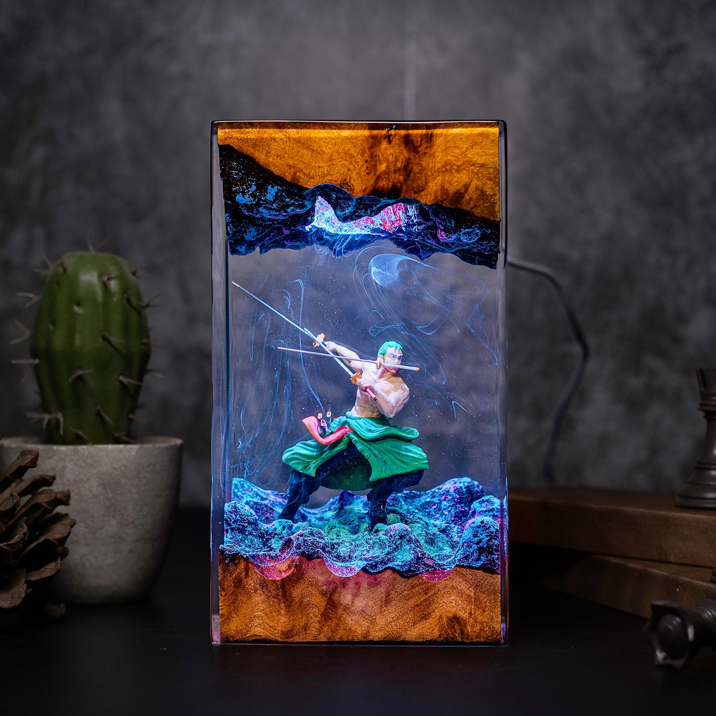 Spectral Swordsman: The Demon Aura Resin Lamp