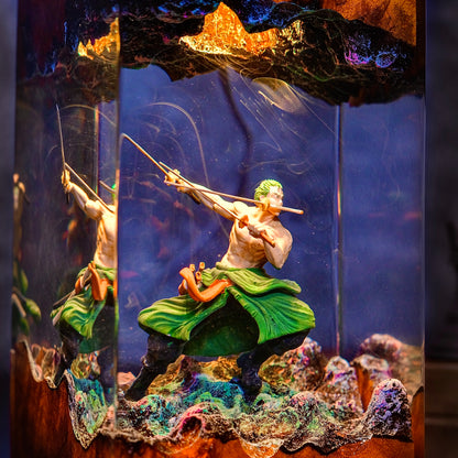 Spectral Swordsman: The Demon Aura Resin Lamp